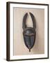 Baule Horned Mask, Ivory Coast, 19th-20th Century (Wood & Horn)-null-Framed Giclee Print