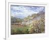 Baume in Blute-Claude Monet-Framed Art Print