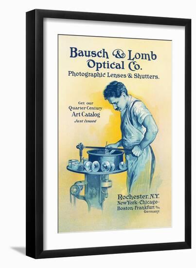 Bausch and Lomb, Lens Grinder-null-Framed Art Print