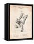 Bausch and Lomb Microscope Patent-Cole Borders-Framed Stretched Canvas