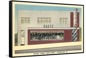 Bause Drug Store, Boyerstown, Pennsylvania-null-Framed Stretched Canvas