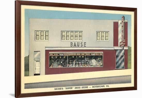 Bause Drug Store, Boyerstown, Pennsylvania-null-Framed Art Print
