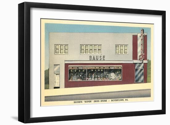 Bause Drug Store, Boyerstown, Pennsylvania-null-Framed Art Print