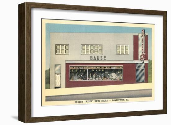 Bause Drug Store, Boyerstown, Pennsylvania-null-Framed Premium Giclee Print