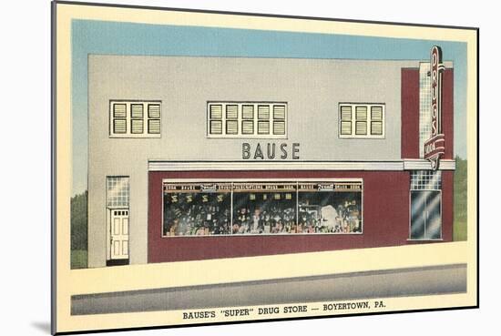 Bause Drug Store, Boyerstown, Pennsylvania-null-Mounted Premium Giclee Print