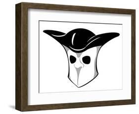 Bauta Mask, 2023 (Digital)-Neale Osborne-Framed Giclee Print