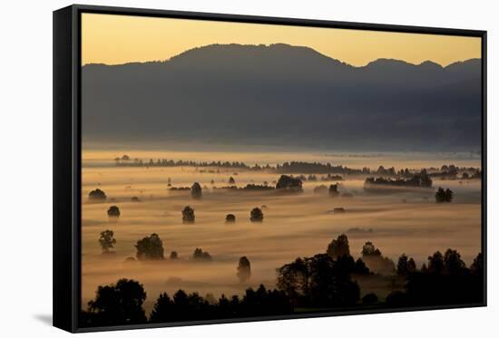 Bavarian Alpine Foothills-Bernd Rommelt-Framed Stretched Canvas