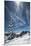 Bavarian Alps, Zugspitze, Germany and Maypole in Winter Vertical-Sheila Haddad-Mounted Premium Photographic Print