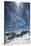 Bavarian Alps, Zugspitze, Germany and Maypole in Winter Vertical-Sheila Haddad-Stretched Canvas