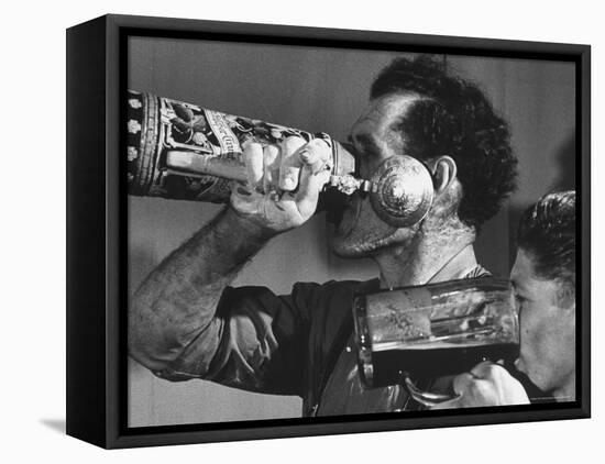 Bavarian Beer Drinkers-Stan Wayman-Framed Stretched Canvas