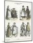 Bavarian Costumes, 19th Century-null-Mounted Giclee Print