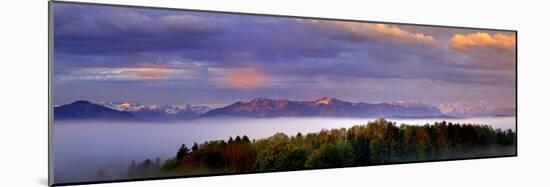 Bavarian Foothills of the Alps-Bernd Rommelt-Mounted Photographic Print