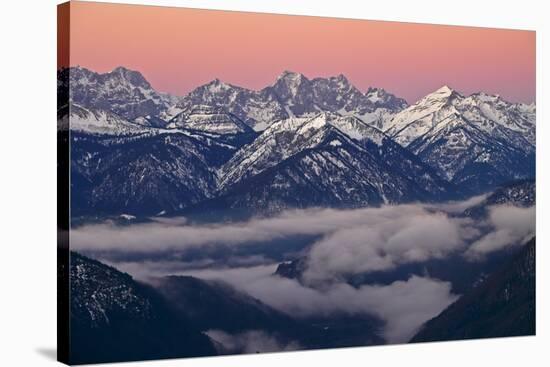 Bavarian Foothills of the Alps-Bernd Rommelt-Stretched Canvas
