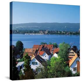 Bavarian Lake-null-Stretched Canvas