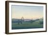 Bavarian Landscape, 1933 (Oil on Canvas)-Georg Schrimpf-Framed Giclee Print