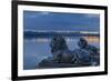 Bavarian Lions in Front of the Midgardhaus, Germany-P. Widmann-Framed Photographic Print