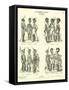 Bavarian Military Uniforms, Early 19th Century-null-Framed Stretched Canvas