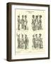 Bavarian Military Uniforms, Early 19th Century-null-Framed Giclee Print