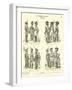 Bavarian Military Uniforms, Early 19th Century-null-Framed Giclee Print