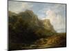 Bavarian Mountain Landscape, about 1870-Carl Spitzweg-Mounted Giclee Print