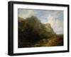 Bavarian Mountain Landscape, about 1870-Carl Spitzweg-Framed Giclee Print