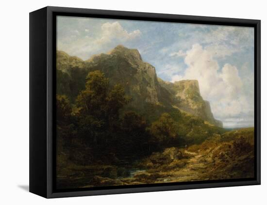 Bavarian Mountain Landscape, about 1870-Carl Spitzweg-Framed Stretched Canvas