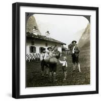 Bavarian Mountaineers, Germany-Underwood & Underwood-Framed Photographic Print