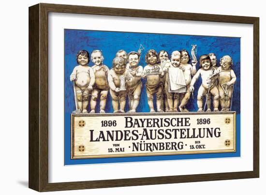 Bavarian National Exhibition-Richard Riemerschmid-Framed Art Print