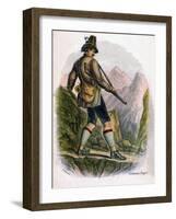 Bavarian Peasant, 1809-W Dickes-Framed Giclee Print