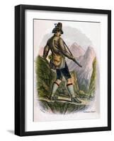 Bavarian Peasant, 1809-W Dickes-Framed Giclee Print