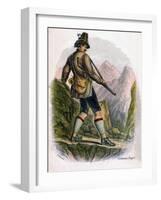 Bavarian Peasant, 1809-W Dickes-Framed Giclee Print