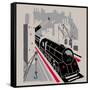 Bavarian Railway-null-Framed Stretched Canvas