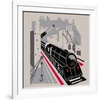 Bavarian Railway-null-Framed Giclee Print