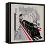 Bavarian Railway-null-Framed Stretched Canvas