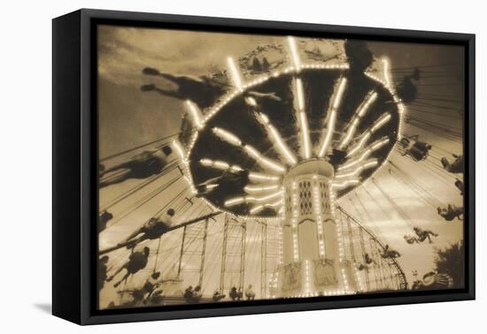 Bavarian Swings, Amusement Park, Pennsylvania-Theo Westenberger-Framed Stretched Canvas