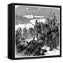 Bavarian Troops of the Prussian Army Storming Bicetre, Franco-Prussian War 1870-null-Framed Stretched Canvas