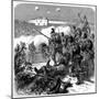 Bavarian Troops of the Prussian Army Storming Bicetre, Franco-Prussian War 1870-null-Mounted Giclee Print