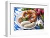 Bavarian White Sausages with Sweet Mustard and Bretzels-egal-Framed Photographic Print