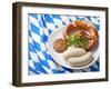 Bavarian White Sausages with Sweet Mustard and Bretzels-egal-Framed Photographic Print