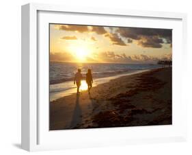 Bavaro Beach at Sunrise, Punta Cana, Dominican Republic, West Indies, Caribbean, Central America-Frank Fell-Framed Photographic Print