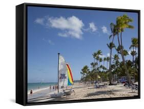 Bavaro Beach, Punta Cana, Dominican Republic, West Indies, Caribbean, Central America-Frank Fell-Framed Stretched Canvas