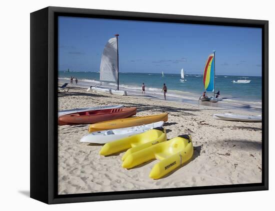 Bavaro Beach, Punta Cana, Dominican Republic, West Indies, Caribbean, Central America-Frank Fell-Framed Stretched Canvas