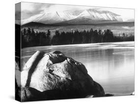 Baxter State Park with Mt. Katahdin in Distance-Fritz Goro-Stretched Canvas