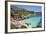 Bay and Beach Cala D'Es Moro, Near Cala S'Amonia Bay, Santanyi-Markus Lange-Framed Photographic Print