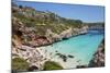 Bay and Beach Cala D'Es Moro, Near Cala S'Amonia Bay, Santanyi-Markus Lange-Mounted Photographic Print