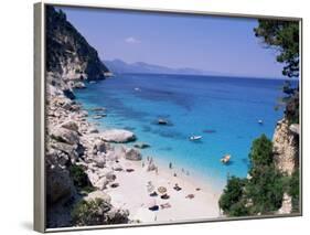 Bay and Beach, Cala Goloritze, Cala Gonone, Island of Sardinia, Italy-Bruno Morandi-Framed Photographic Print