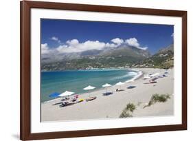 Bay and Beach of Plakias, South Crete, Crete, Greek Islands, Greece, Europe-Markus Lange-Framed Photographic Print