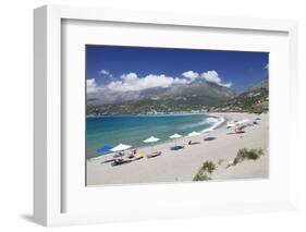 Bay and Beach of Plakias, South Crete, Crete, Greek Islands, Greece, Europe-Markus Lange-Framed Photographic Print