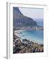 Bay and Pier, Mondello, Palermo, Sicily, Italy, Mediterranean, Europe-Martin Child-Framed Photographic Print