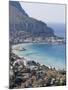 Bay and Pier, Mondello, Palermo, Sicily, Italy, Mediterranean, Europe-Martin Child-Mounted Photographic Print